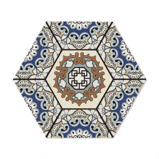 Gulvflis <strong>Sevres</strong>  Flerfarget Matt-Sateng 29x33 cm